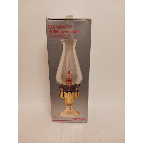 VINTAGE NOMA ILLUMINATED HURRICANE LAMP IN BOX 1989 - Picture 1 of 6